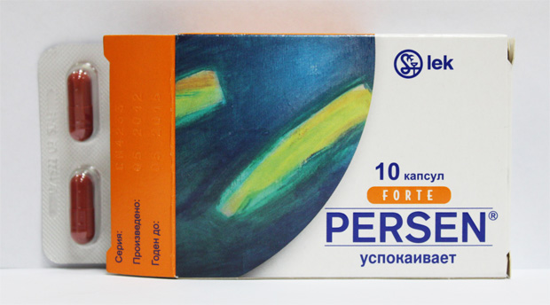 Успокоительный препарат Персен в упаковке